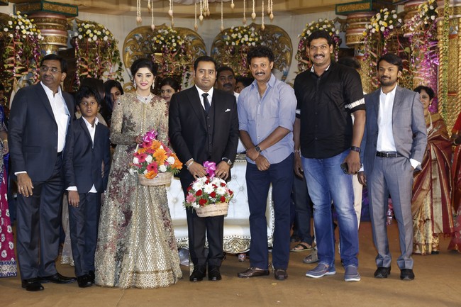 Producer Abinesh Elangovan - Nandhini Reception Stills